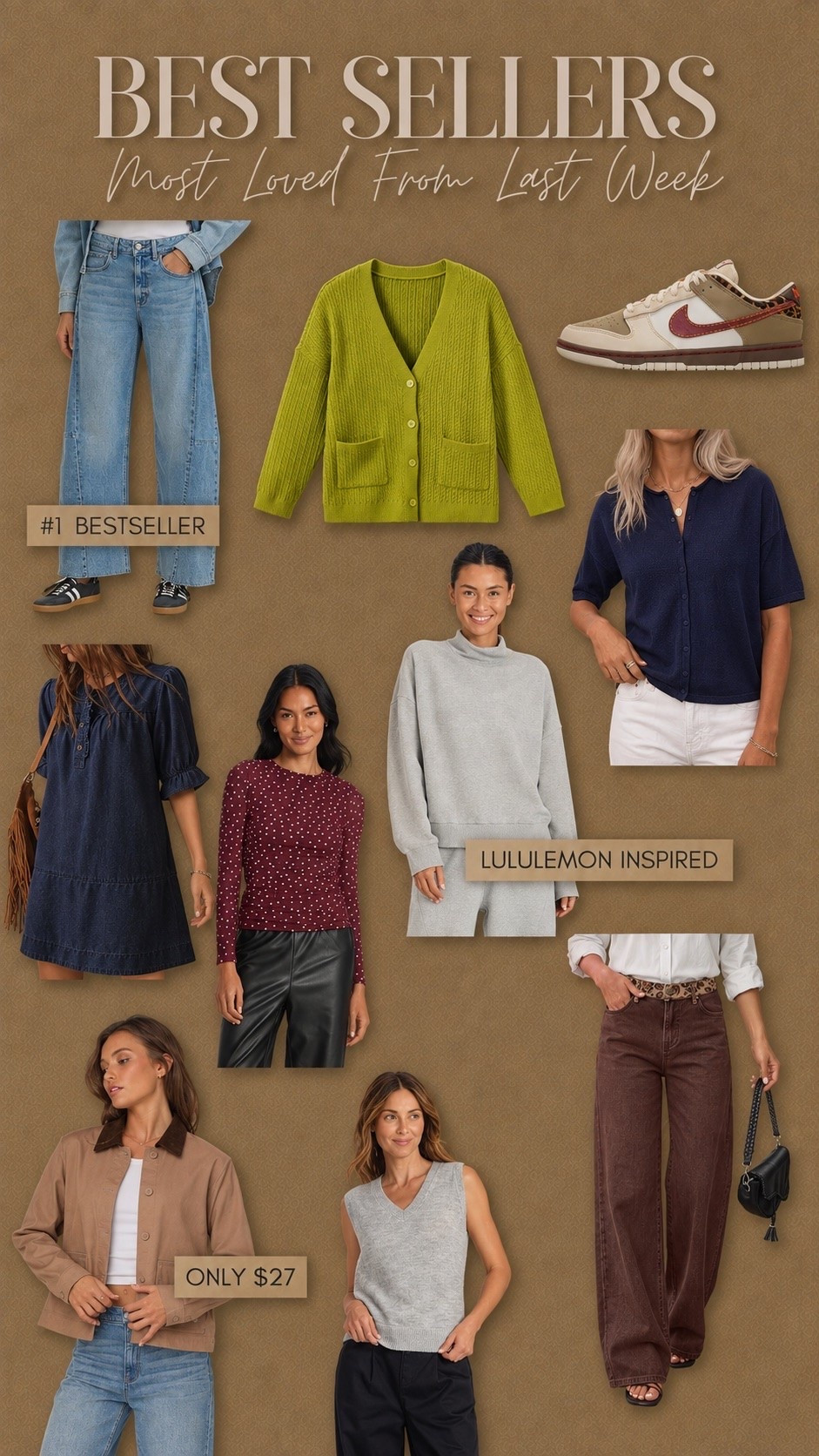 Fashion bestsellers from item I shared last week✨✨

#LTKdayinmylife #LTKgrwm #LTKootd