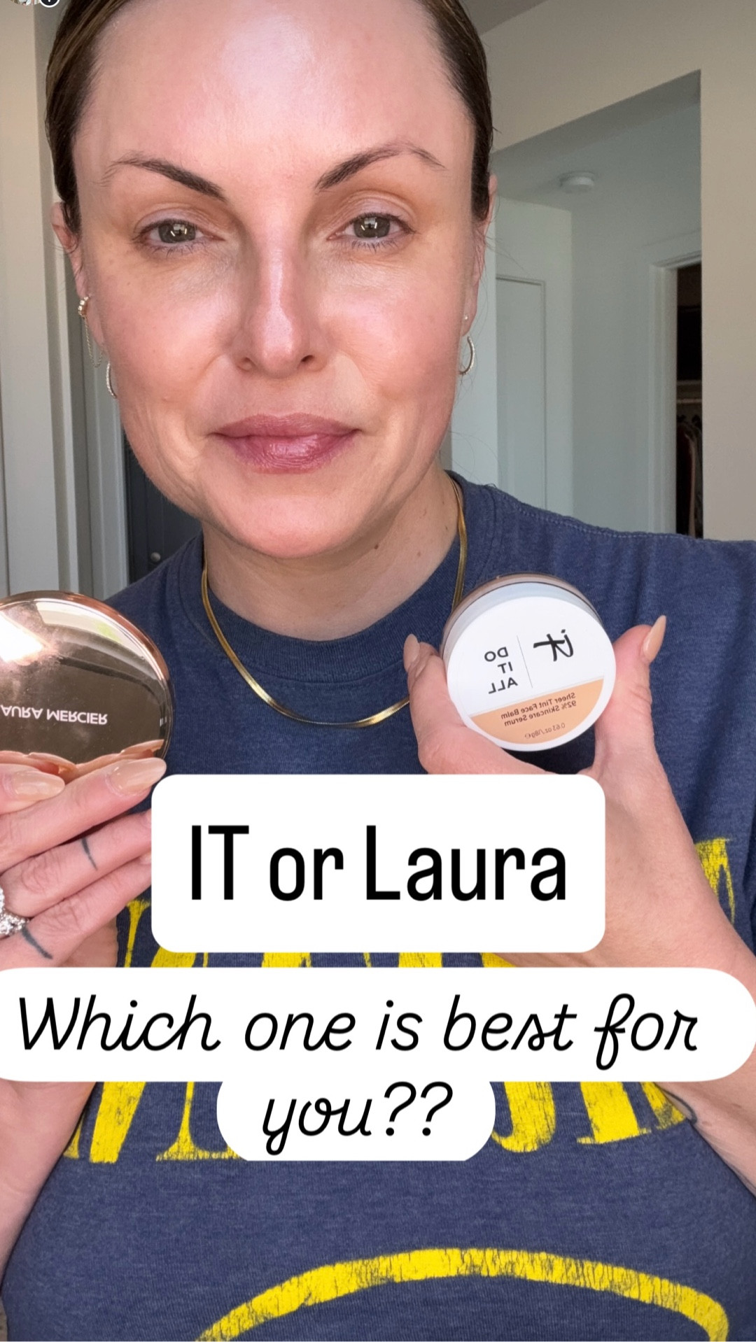Trying to decide between these two? Here’s the easiest way to choose.

More coverage + smoothing → IT Cosmetics
More natural, skin-like finish → Laura Mercier

That’s the difference.

Both are linked here so you can shop based on what you prefer.

#LTKOver40 #LTKgrwm #LTKBeauty