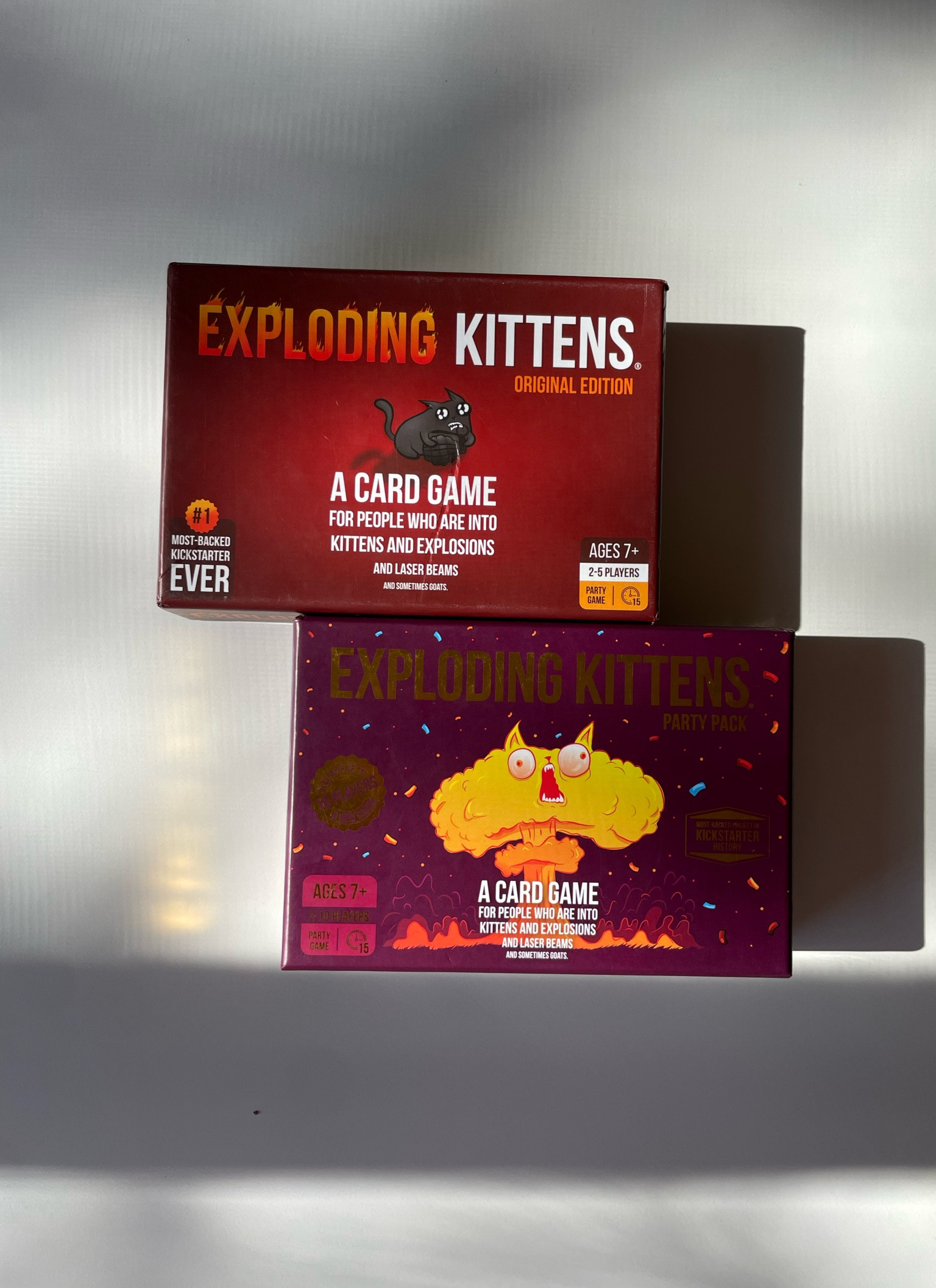 Exploding Kittens.
Our family’s favorite game. 🐱 