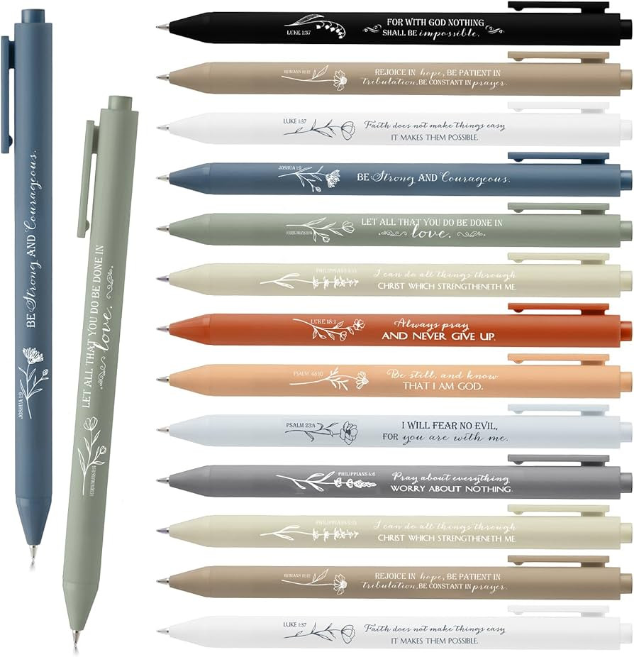 30pcs Christian Church Gifts Bulk Bible Verse Pen for Women Sunday Religious Inspirational Quotes... | Amazon (US)