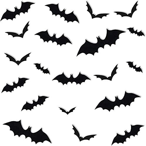 64pcs Halloween Bat Decoration, 3D Halloween Black Bat Door and Window Decoration Bat Wall Sticke... | Amazon (US)