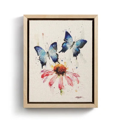 Butterfly Collection - Butterflies And Coneflower | Wayfair North America