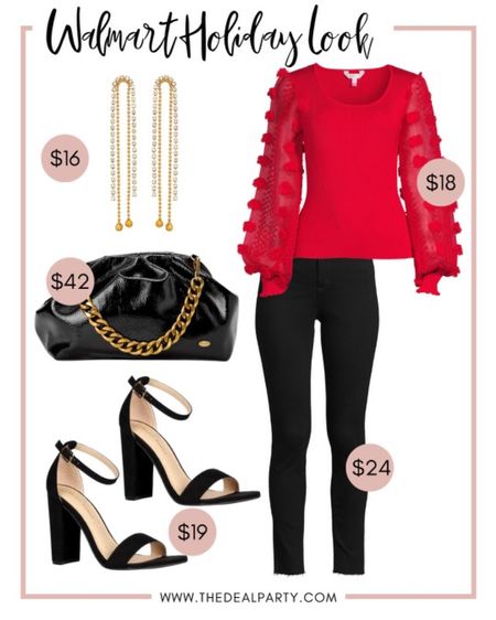 Walmart holiday Christmas office party look outfit and top

#LTKSeasonal #LTKstyletip #LTKunder50