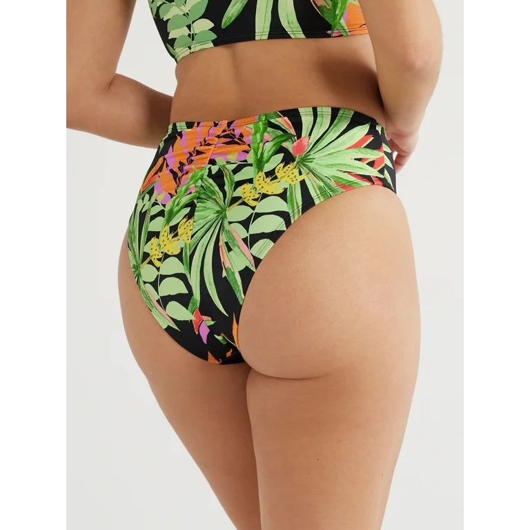 Sofia by Sofia Vergara Women's Tropical Hipster Bikini Bottoms, Sizes XS-XL - Walmart.com | Walmart (US)