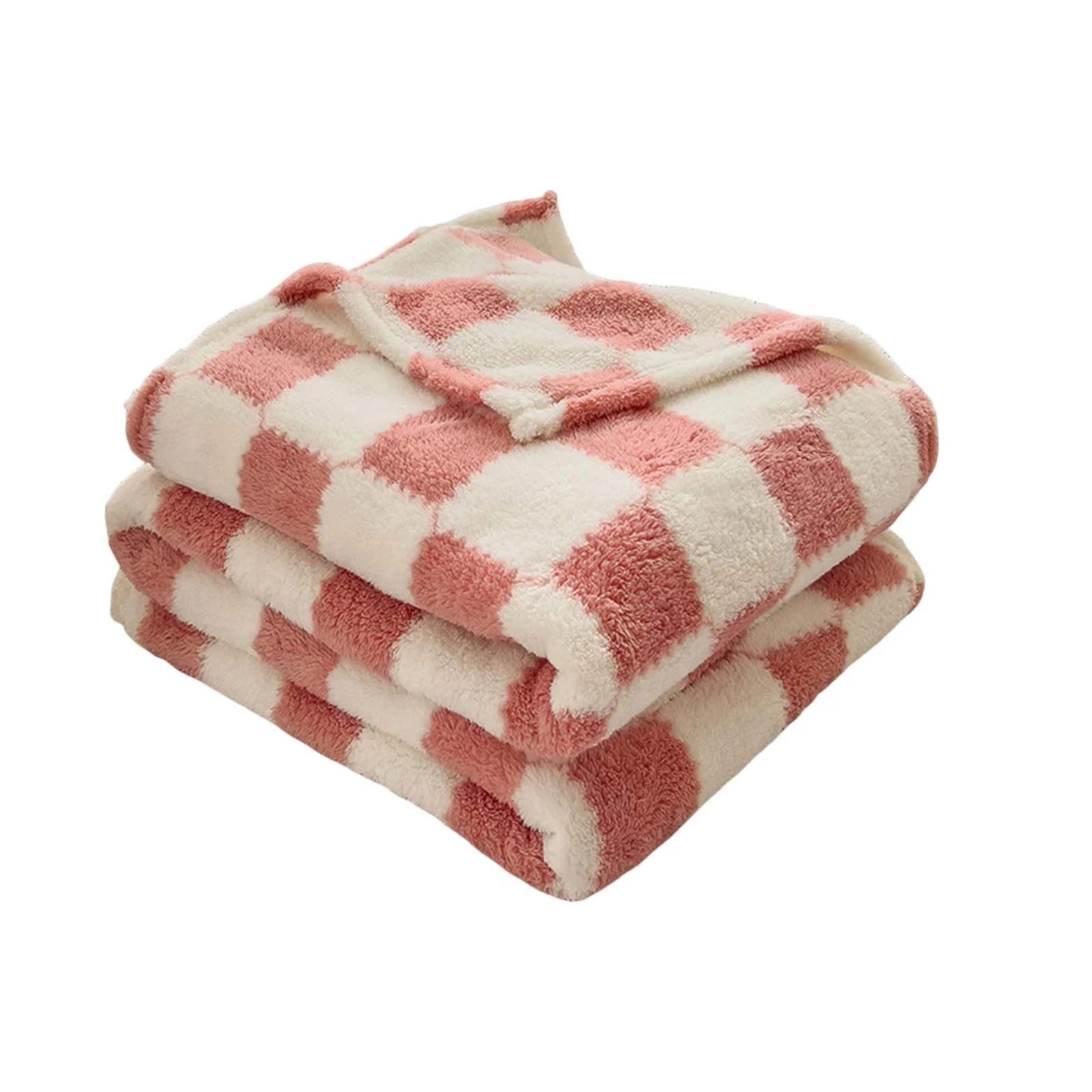 Lilixerw Checkered Throw Blanket,Knitted Blankets with Checkerboard Grid Pattern,Soft Cozy Fluffy... | Walmart (US)