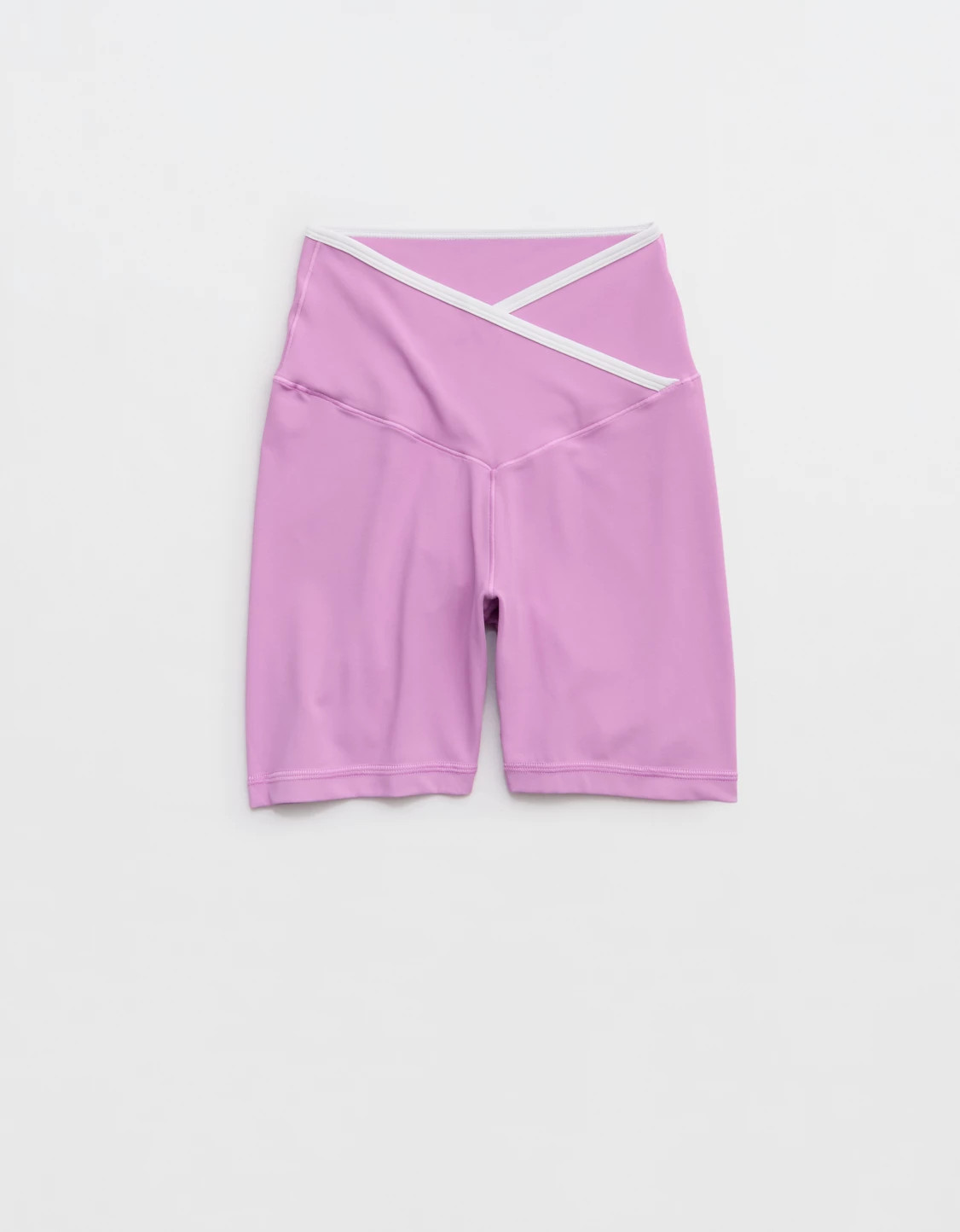 OFFLINE By Aerie Real Me Tipped Crossover High Waisted 5" Bike Short | Aerie