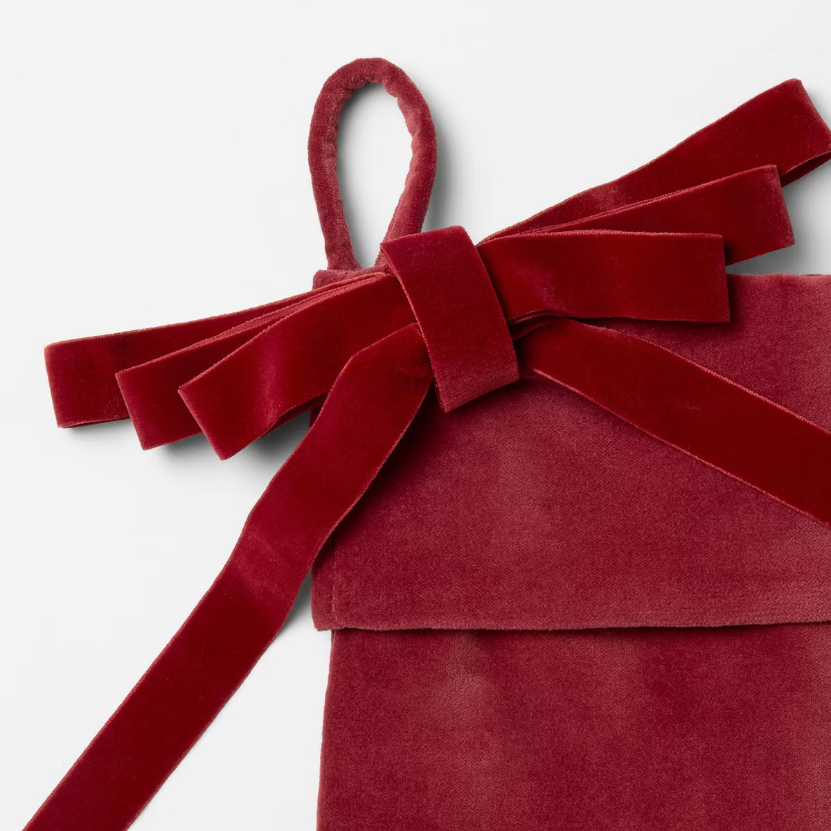 Velvet Bow Stocking - Threshold™ designed with Studio McGee | Target