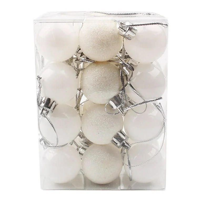 Bouanq 24Pcs Christmas Balls Ornaments for Xmas Christmas Tree - Shatterproof Christmas Tree Deco... | Walmart (US)
