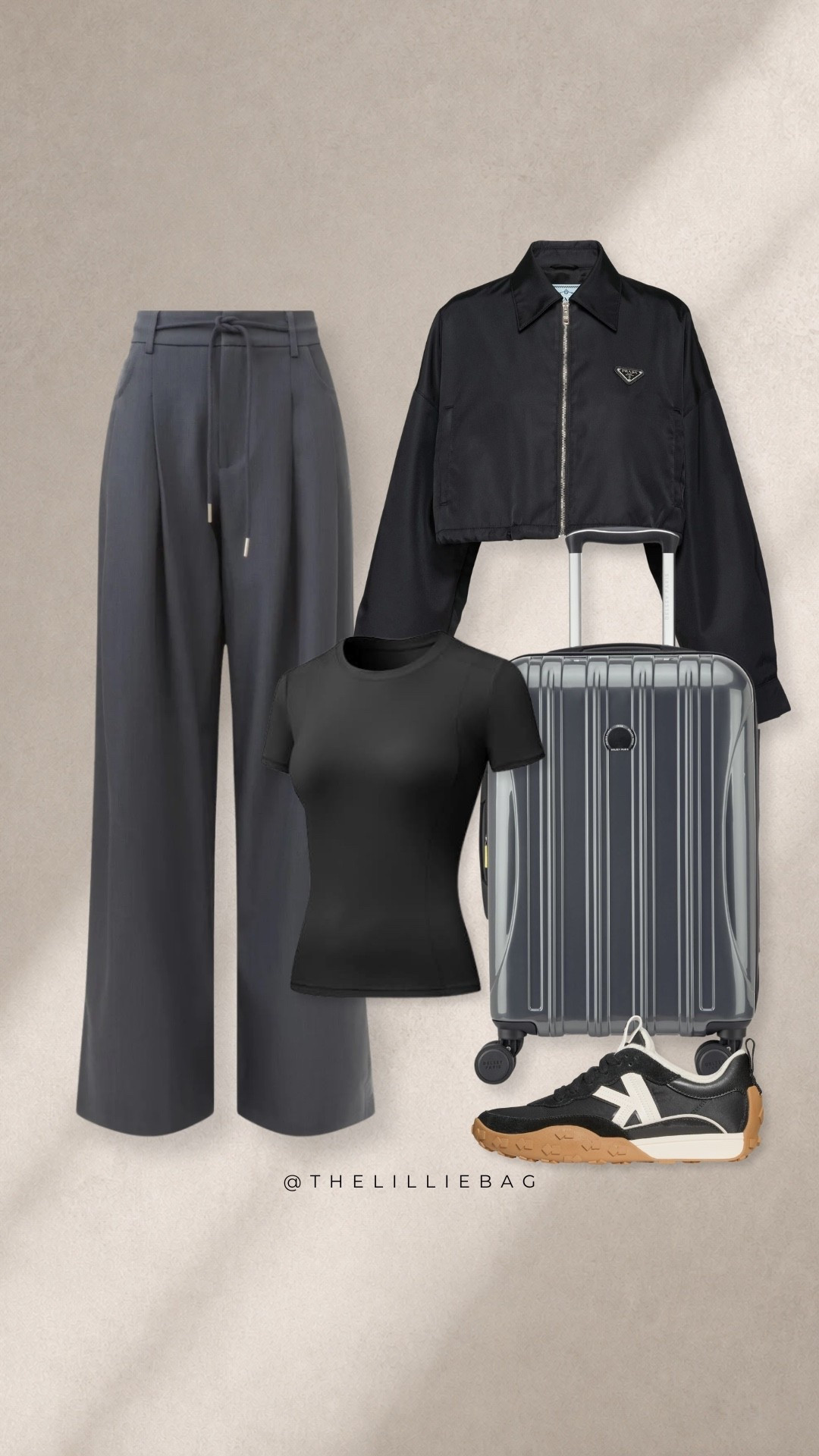 🖤🖤🖤The pants that will not fail you and of course team colors! 
I did XS in jacket and tts in pants!￼

Airport. Travel outfit. Travel style.

#LTKTravel #LTKSeasonal