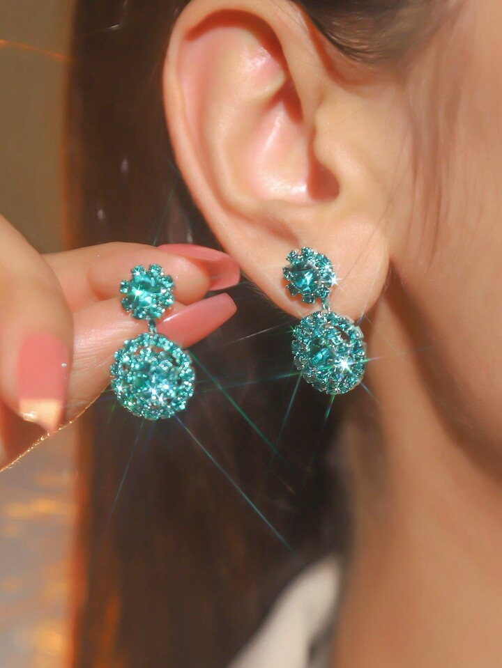 Gorgeous Crystal Earring Stud for Women 1 Pair | SHEIN