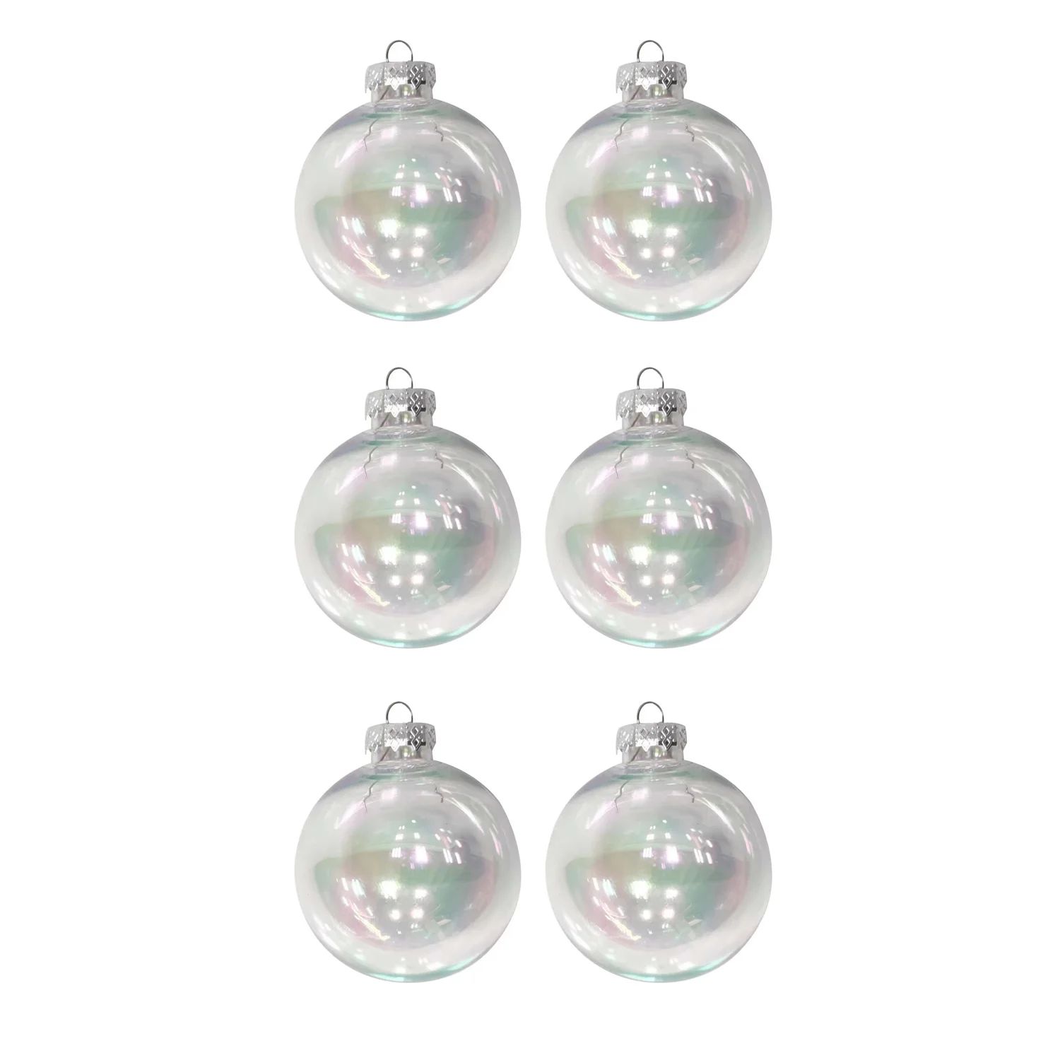 Halloween Clear Iridescent Ornaments, 6 Count, by Way To Celebrate | Walmart (US)