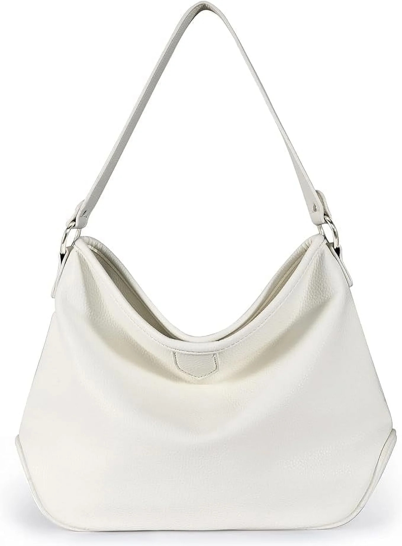 Montana West Soft Hobo Bags for Women Purses and Handbags Shoulder Satchel Bag, Solid White | Walmart (US)