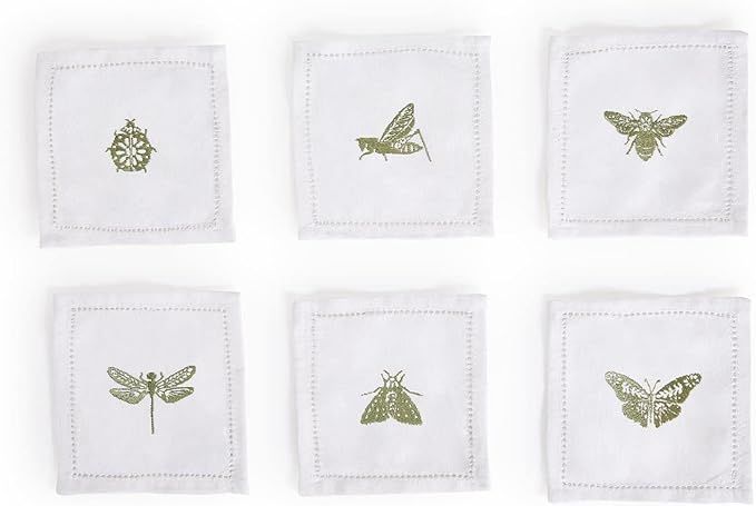 Two's Company Set Of 6 Insect Cocktail Napkins | Amazon (US)