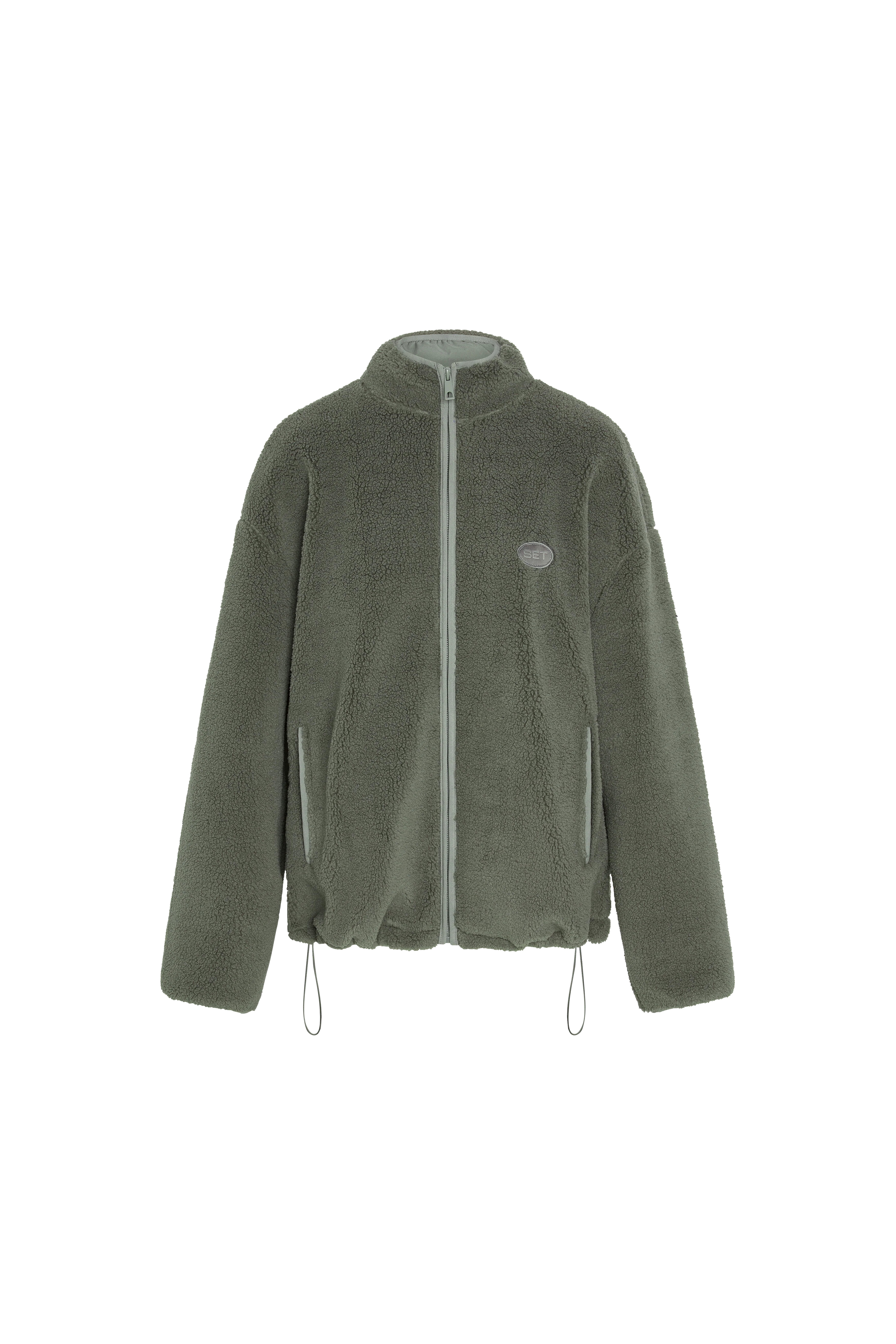 FLEECE TEDDY FULL ZIP - KELP | SET Active