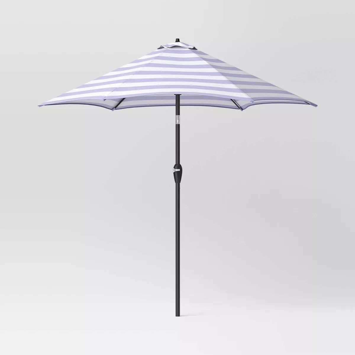 9' Round Cabana Stripe Outdoor Patio Market Umbrella with Black Pole - Threshold™ | Target