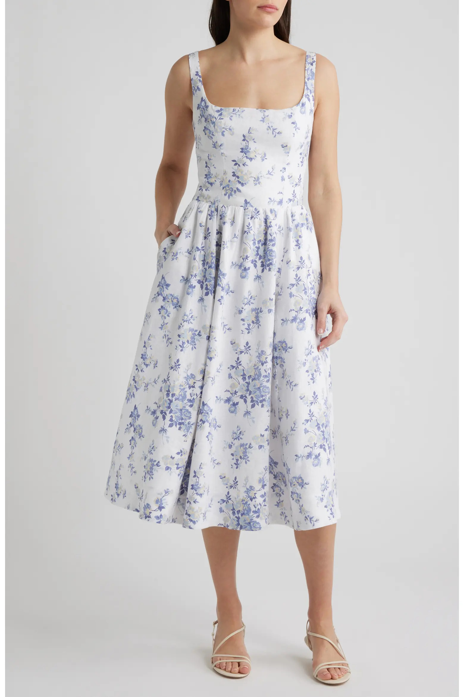 Reformation Janu Linen Sundress (Women) | Nordstrom | Nordstrom