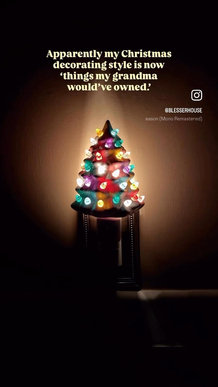 Vintage Christmas, Christmas lights, nightlight