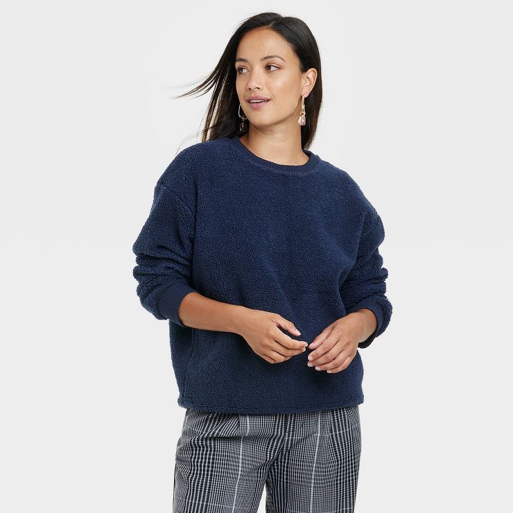 Women's Sherpa Pullover Sweatshirt - A New Day™ | Target