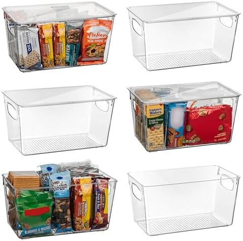 ClearSpace Plastic Pantry Organization and Storage Bins with Lids – Perfect Kitchen Organizatio... | Amazon (US)