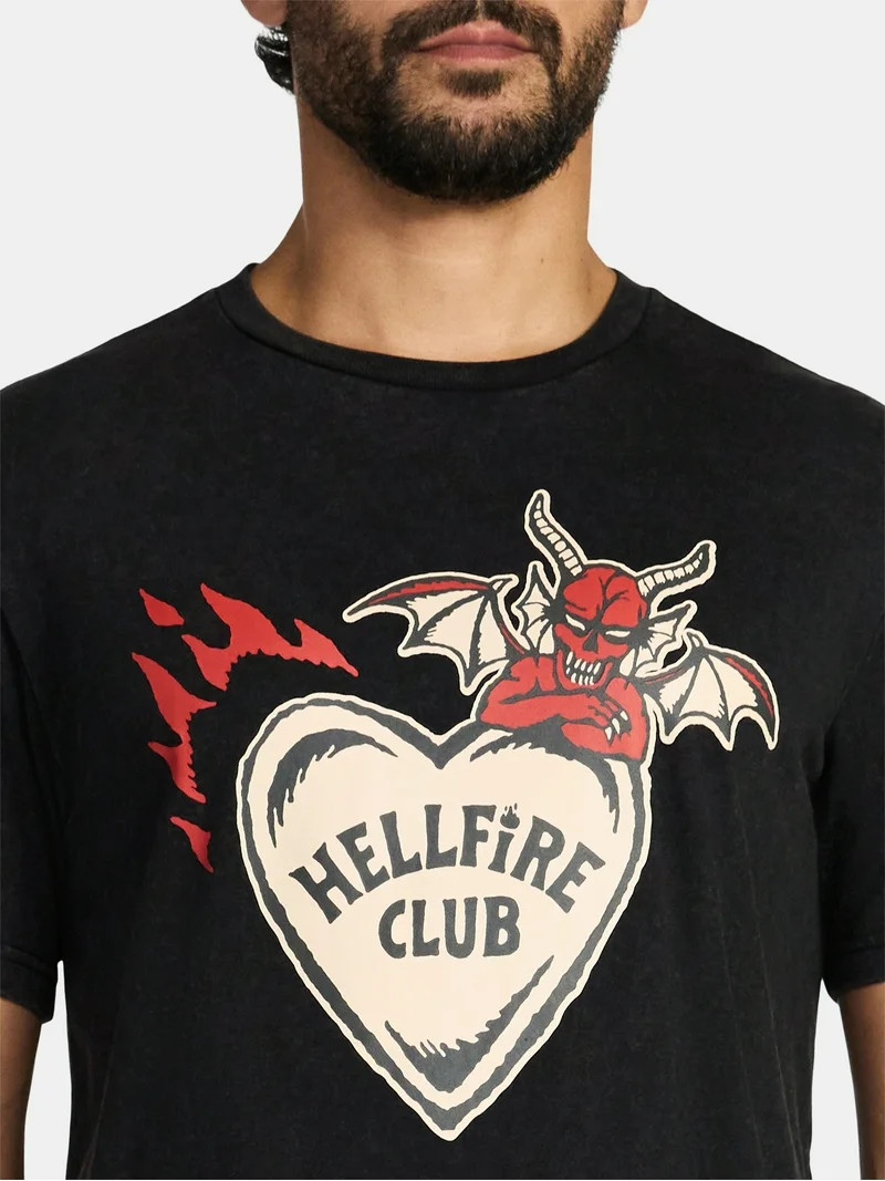 Netflix Stranger Things Valentine's Day Men's and Big Men's Graphic Tee, Sizes XS-5XL | Walmart (US)