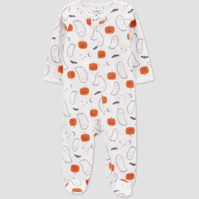 Carter's Just One You®️ Baby Jack O Lanterns Sleep N' Play - White | Target
