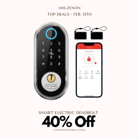 Price Drop Alert 🚨 40% off this electronic bead-bolt door lock. It will recognize your fingerprint and unlock in 1 second and comes with 1 year warranty!

#LTKhome #LTKsalealert #LTKunder100