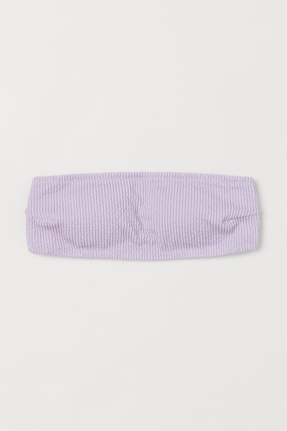 Wattiertes Bandeau-Bikinitop | H&M (DE, AT, CH, NL, FI)