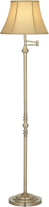 Regency Hill Montebello Traditional Adjustable Swing Arm Floor Lamp Standing 60" Tall Antique Bra... | Amazon (US)