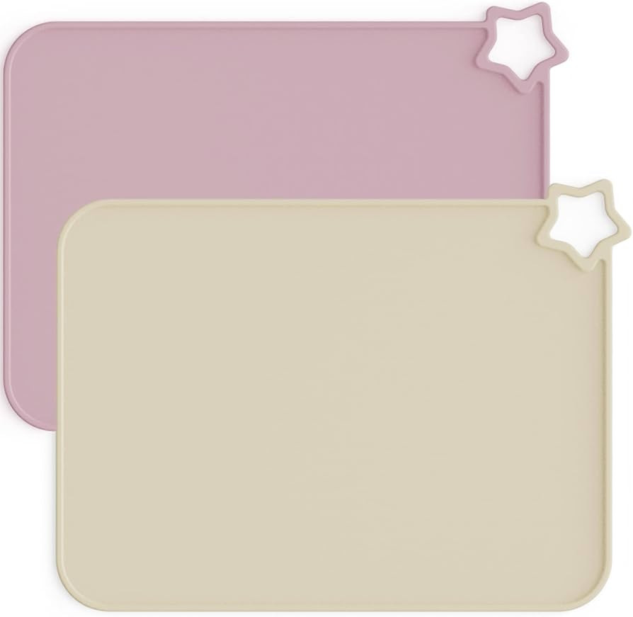 Moonkie Silicone Placemats for Baby & Kid, Stain Resistant Non-Slip Toddler Food Mats Eating Tabl... | Amazon (US)