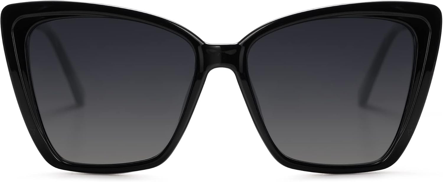 SOJOS Trendy Polarized Sunglasses For Women Retro Womens Oversized Square Cat Eye Sun Glasses UV ... | Amazon (US)