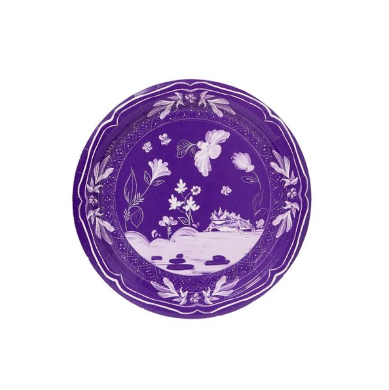 Matthew's Forth Worth Spiked Frog Dessert Collegiate Paper Plates - 50 Pack | Pavilion Paper