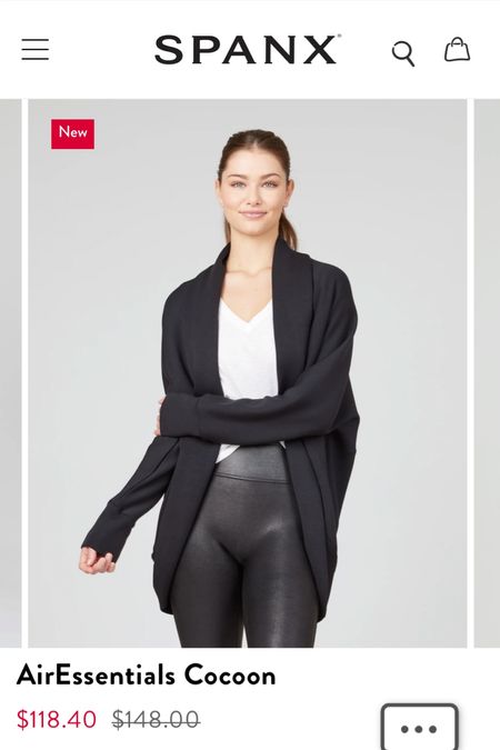 Spanx leggings 
Spanx faux leather leggings 
Cardigan 
Pullover 
Sweater 

#LTKGiftGuide #LTKCyberweek #LTKstyletip