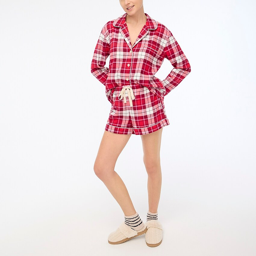 Flannel short pajama set | J.Crew Factory