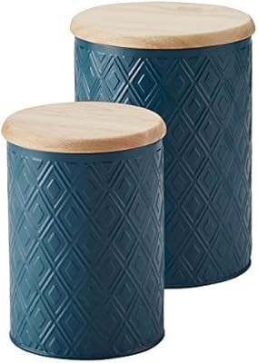 Ayesha Curry 47534 Pantryware Food Storage Container / Food Storage Jar - 2 Piece, Blue | Amazon (US)