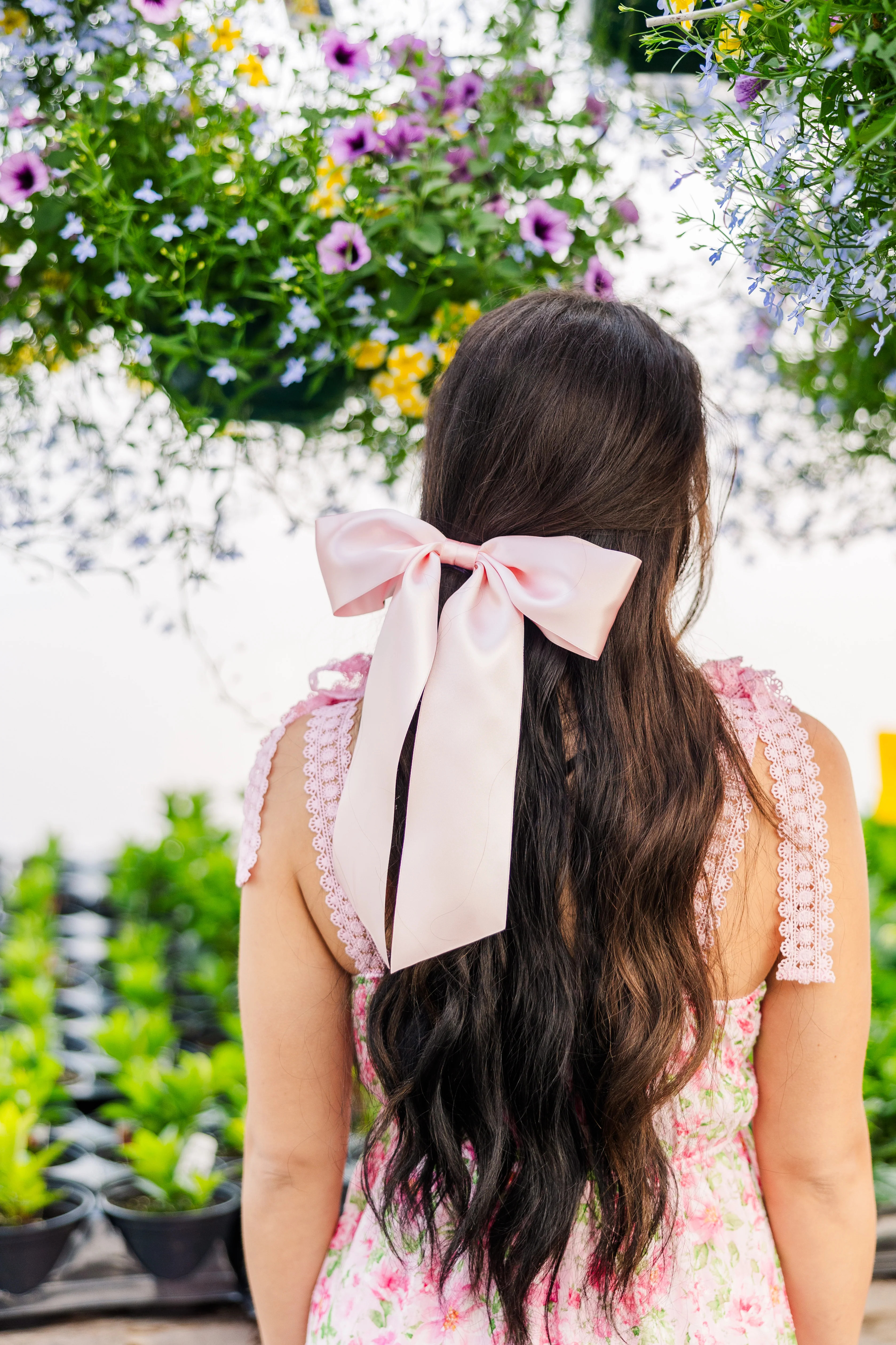 Oversized Bailee Signature Satin Bow Barrette | Grace & Grandeur Bow Company