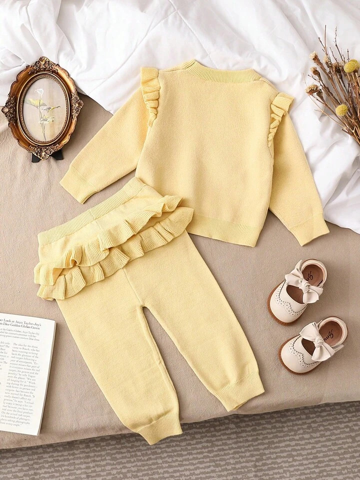 Baby Girl Fashionable, Casual, Trendy, Cute, Comfortable, Warm, Simple, Versatile, Cartoon Duck P... | SHEIN