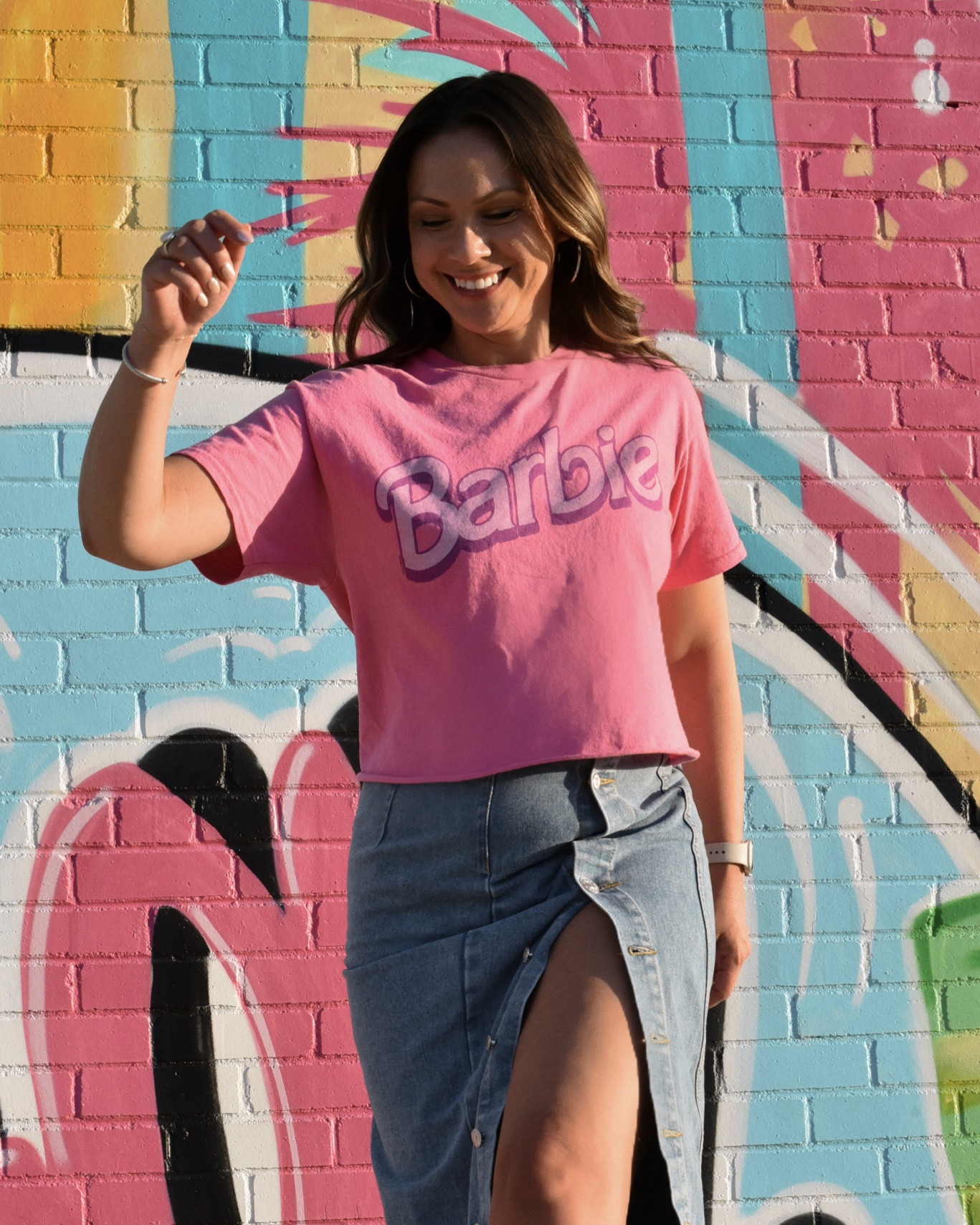 “Come on Barbie, let’s go party.” 💖

Totally Hair Barbie 1991 was my favorite Barbie I have own. And can’t wait to see all the vintage style again. Who’s ready to see the new Barbie movie? 💕

In love with pink crop shirt with the original Barbie logo that’s under 30 dollars. Wearing a size small. 🔗

#LTKFind #LTKunder100 #LTKstyletip