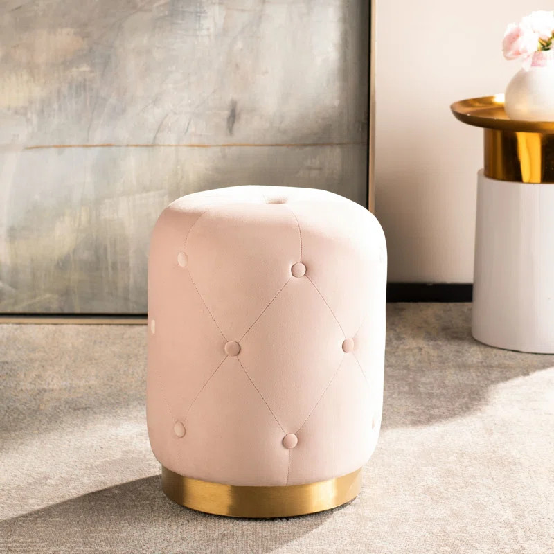 Springtown Round Tufted Ottoman | Wayfair North America