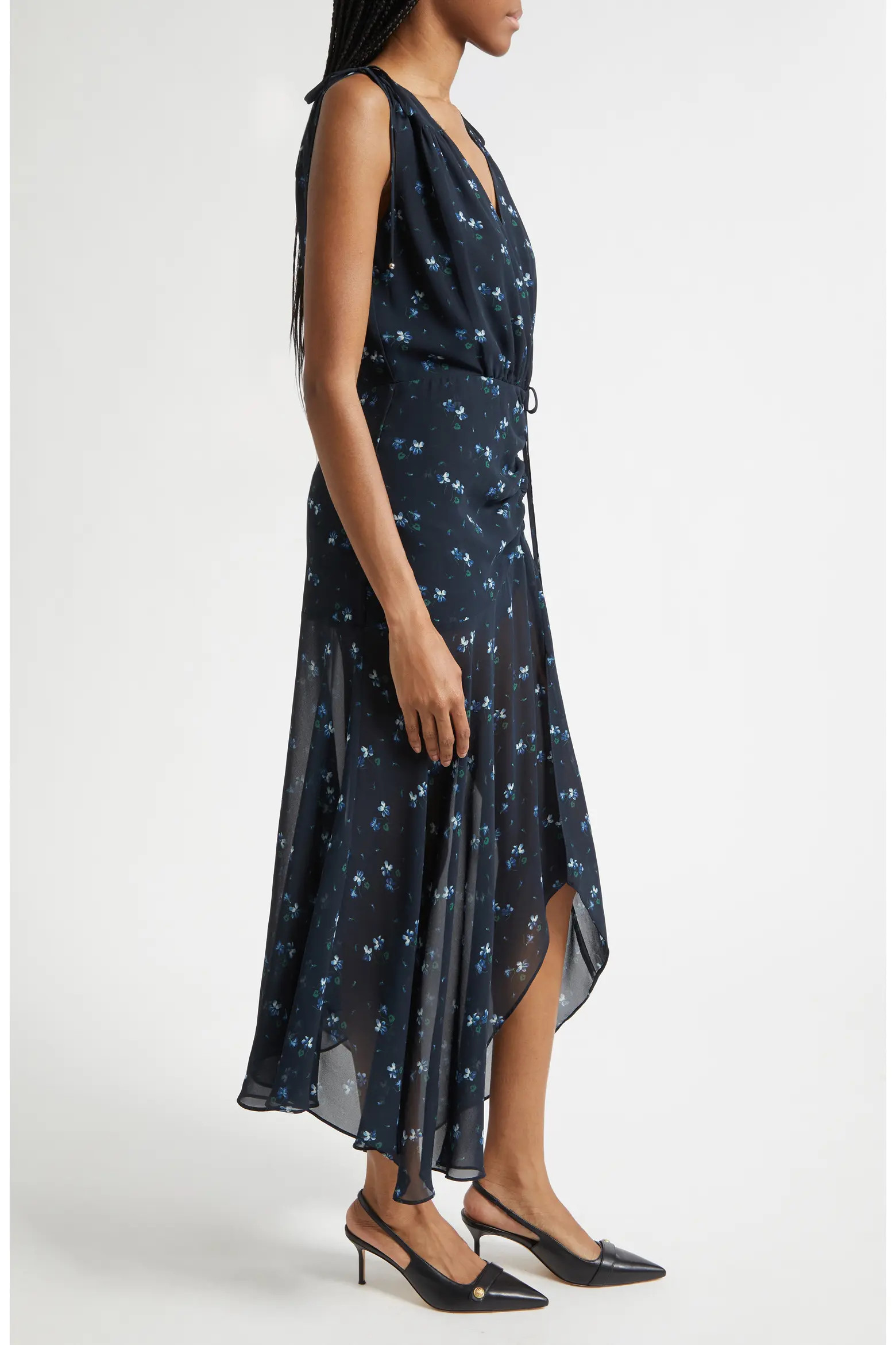 Dovima Floral Sleeveless Asymmetric Maxi Dress (Women) | Nordstrom | Nordstrom