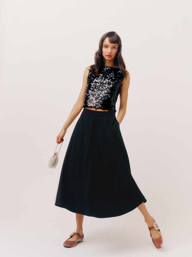 Maia Wool Skirt | Reformation (Global)