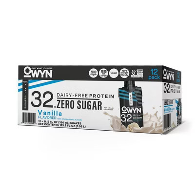 OWYN Vanilla Pro Elite Ready To Drink Protein Shake - 12pk/133.8 fl oz: Certified Gluten-Free, Vegan, Sugar-Free | Target