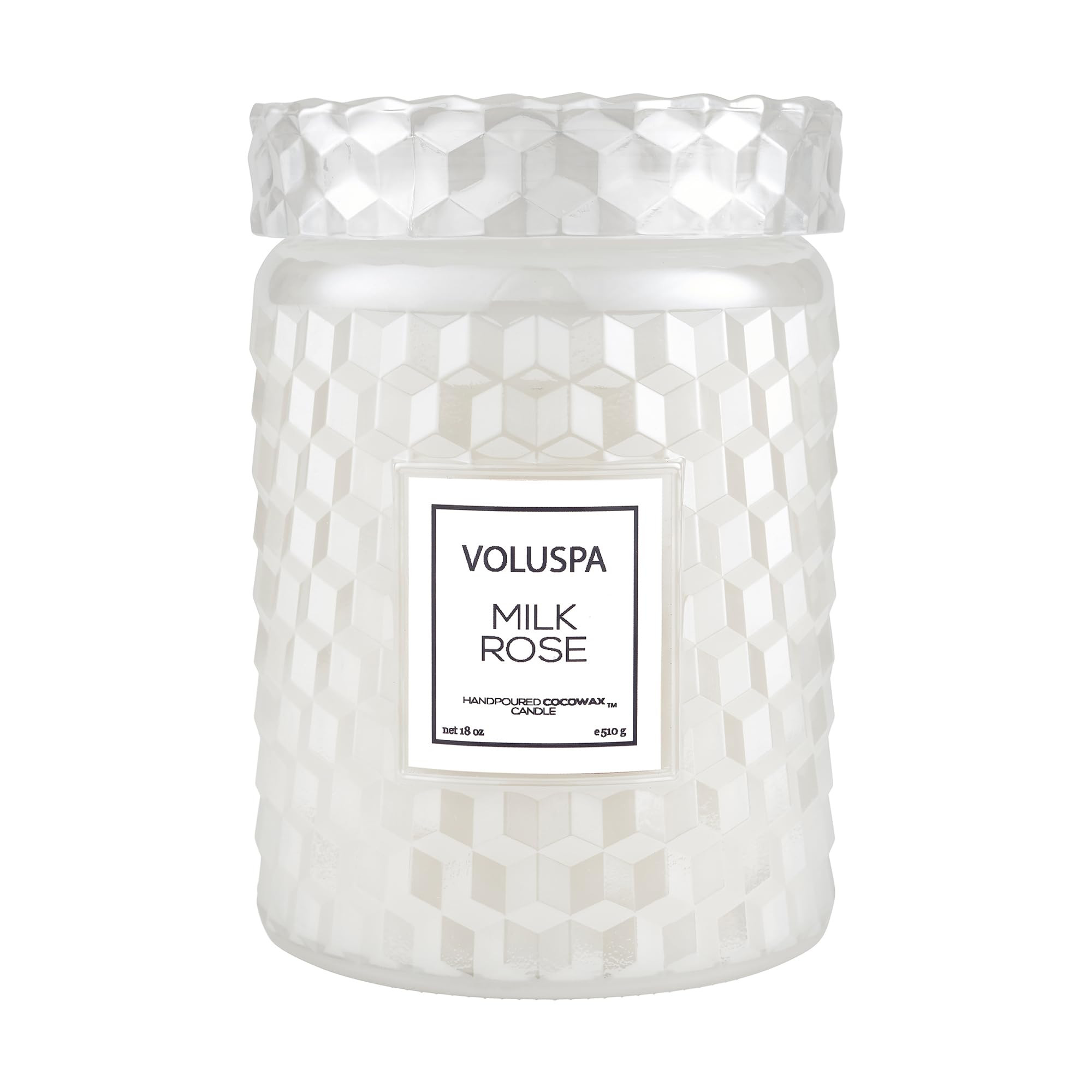 Voluspa Milk Rose, Large Candle Jar, 18 Ounce, 100 Hour Burn Time, Coconut Wax for Clean Burning,... | Amazon (US)