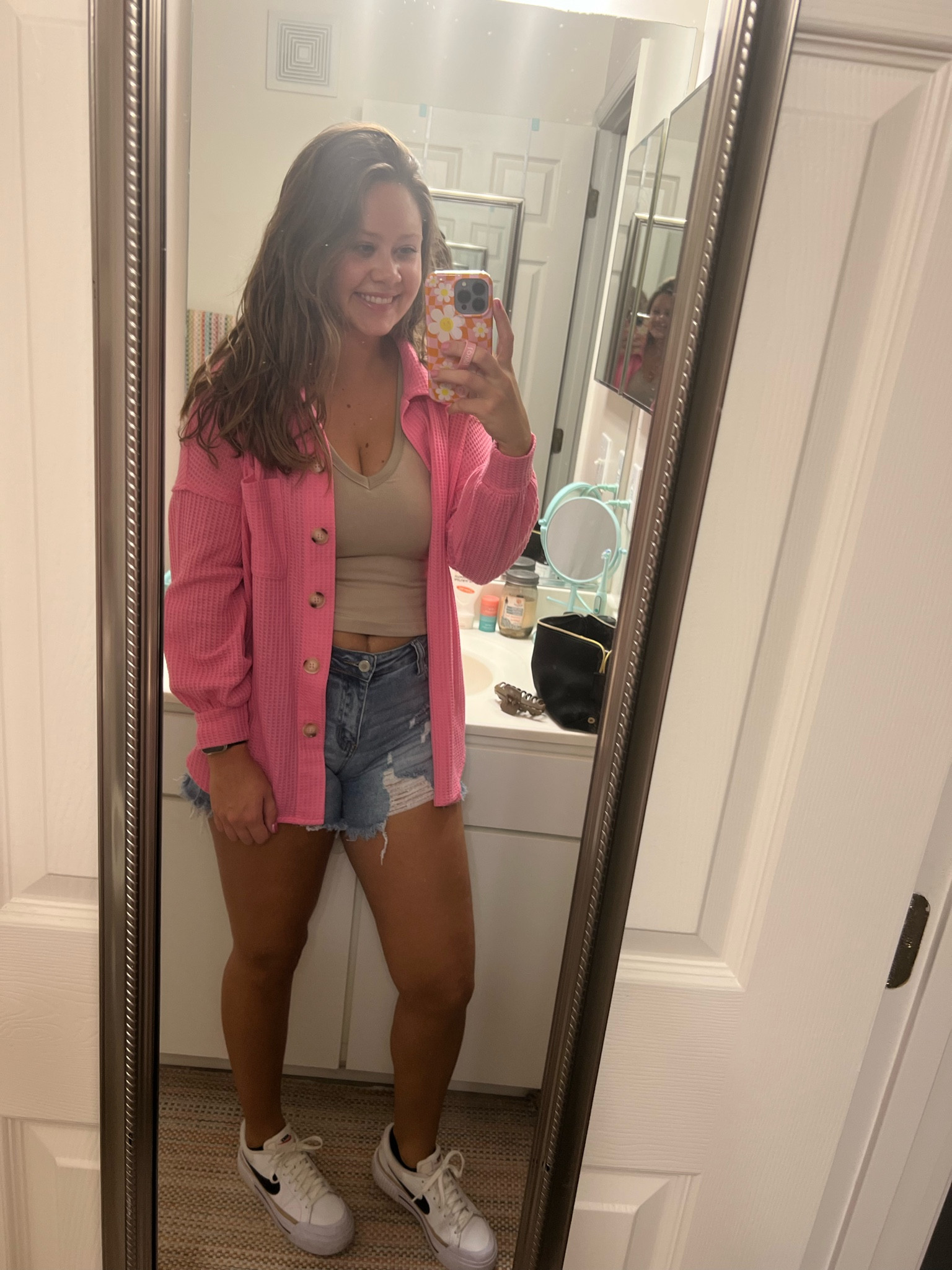 Fall outfit - pink waffle flannel/shacket! 🩷🍂✨

#LTKFindsUnder50 #LTKSeasonal #LTKStyleTip