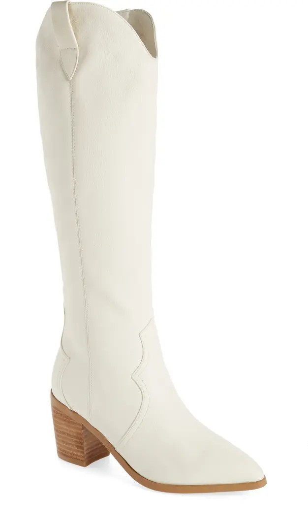 Novena Knee High Western Boot (Women) | Nordstrom