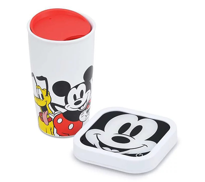 Mickey & Friends Glass Top Warmer w/ Tumbler & id | QVC