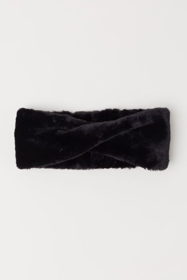 H & M - Faux Fur Headband - Black | H&M (US + CA)