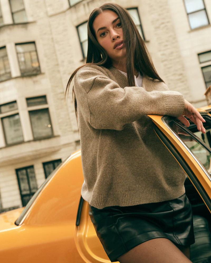 Wedge V-Neck Sweater | Abercrombie & Fitch (US)