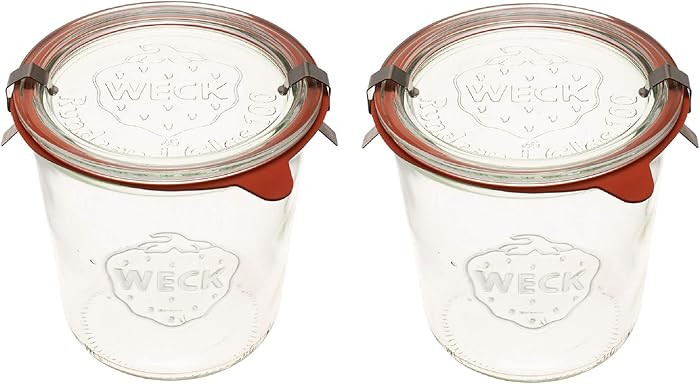 WECK Canning Jars 742 Mold Jars made of Transparent Glass - Eco-Friendly Canning Jar - Storage fo... | Amazon (US)