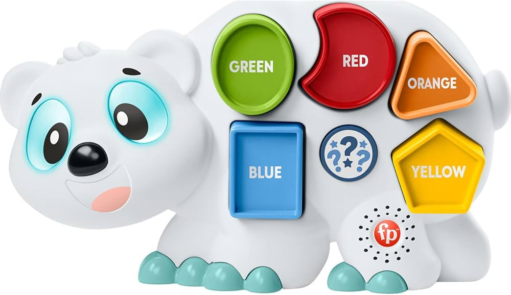 Fisher-Price Toddler Learning Toy Linkimals Puzzlin’ Shapes Polar Bear with Lights & Music for ... | Amazon (US)
