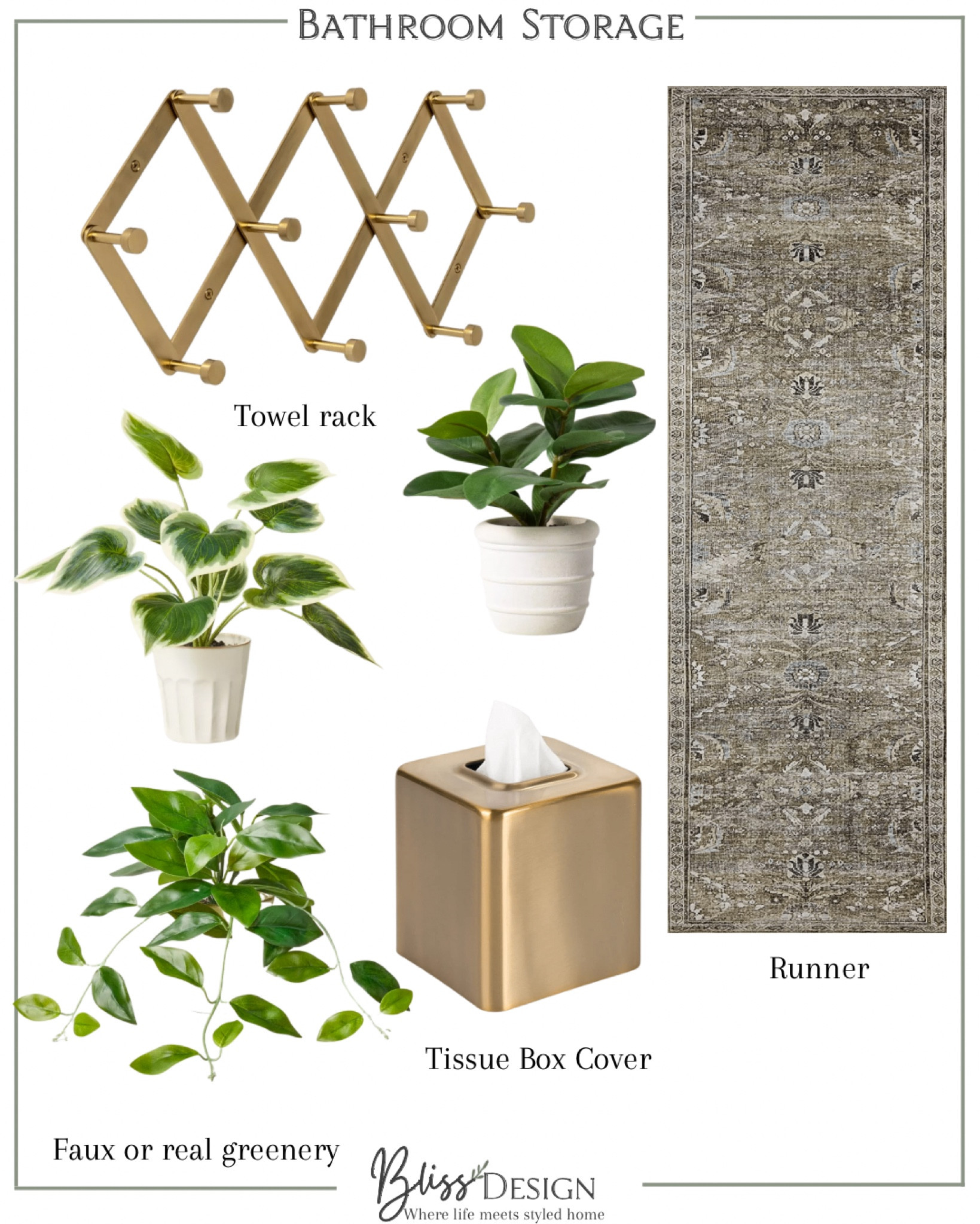 Bathroom Accessories! 

Towel rack, faux greenery, runner, tissue cover, Loloi 

#LTKfamily #LTKhome #LTKFind
